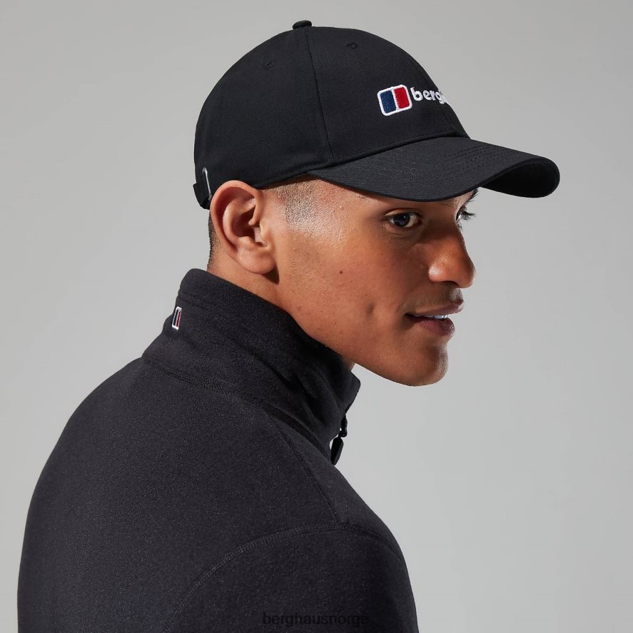 hette for logogjenkjenning Berghaus unisex svart F262D6272 hodeplagg