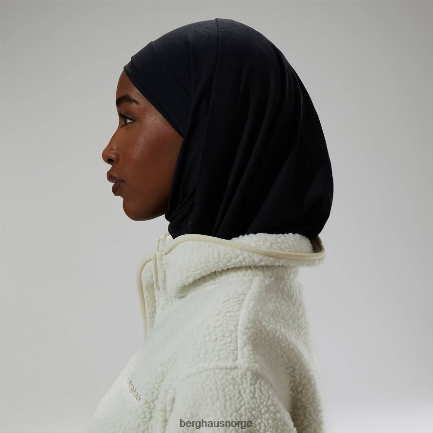 hijab Berghaus kvinner svart F262D6302 hodeplagg