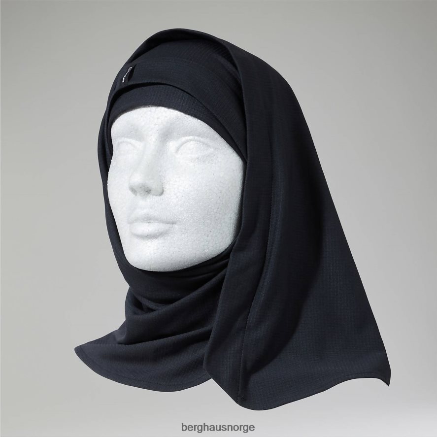 hijab Berghaus kvinner svart F262D6302 hodeplagg