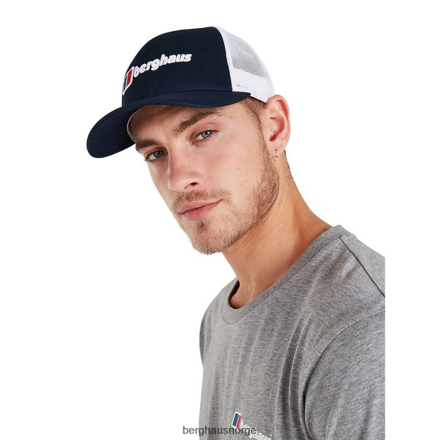 trucker cap med logogjenkjenning Berghaus unisex mørke blå F262D6285 hodeplagg