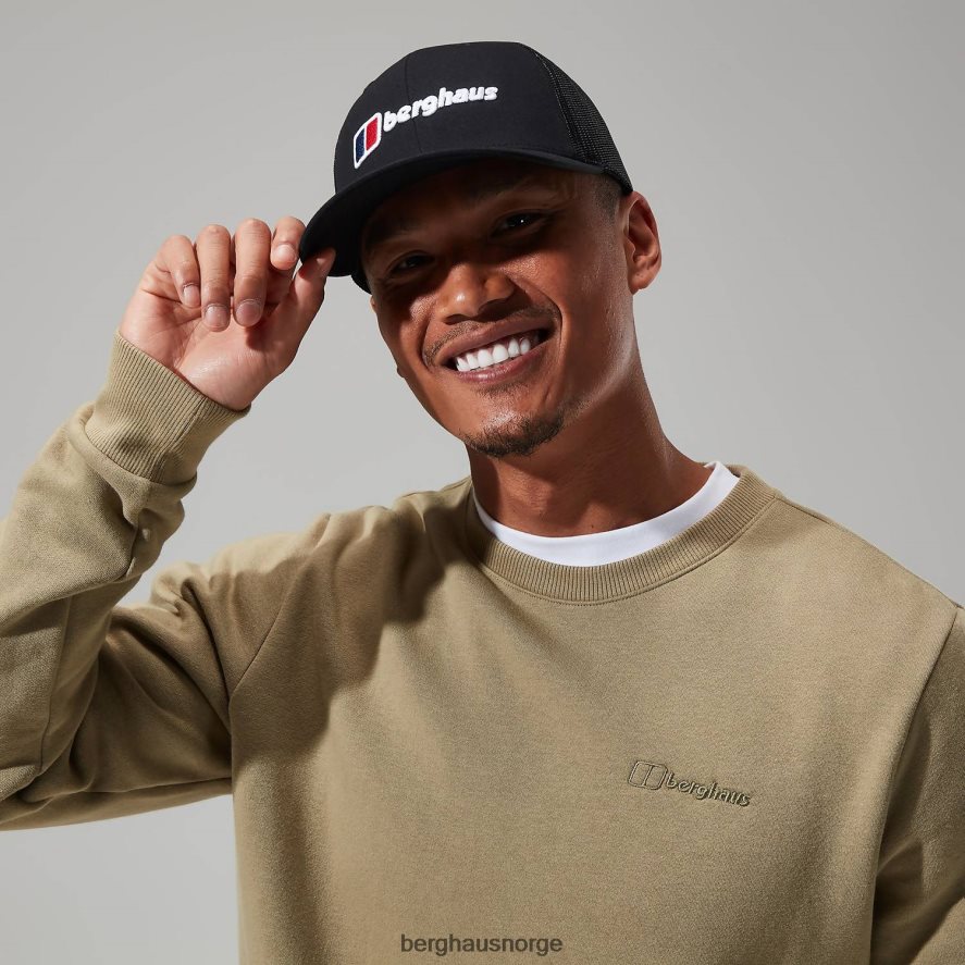 trucker cap med logogjenkjenning Berghaus unisex svart F262D6274 hodeplagg