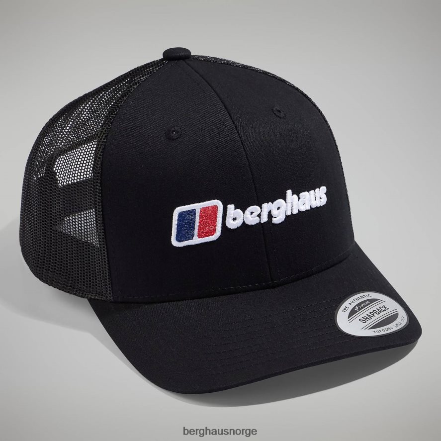 trucker cap med logogjenkjenning Berghaus unisex svart F262D6274 hodeplagg