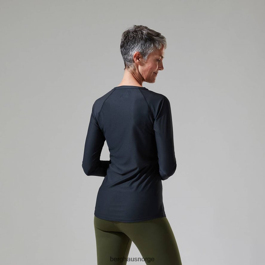 24/7 langermet crew baselag Berghaus kvinner svart F262D6501 klær