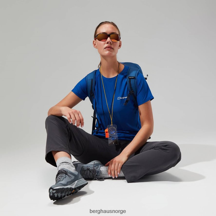 24/7 tech super stretch crew-t-skjorte Berghaus kvinner blå F262D6509 klær