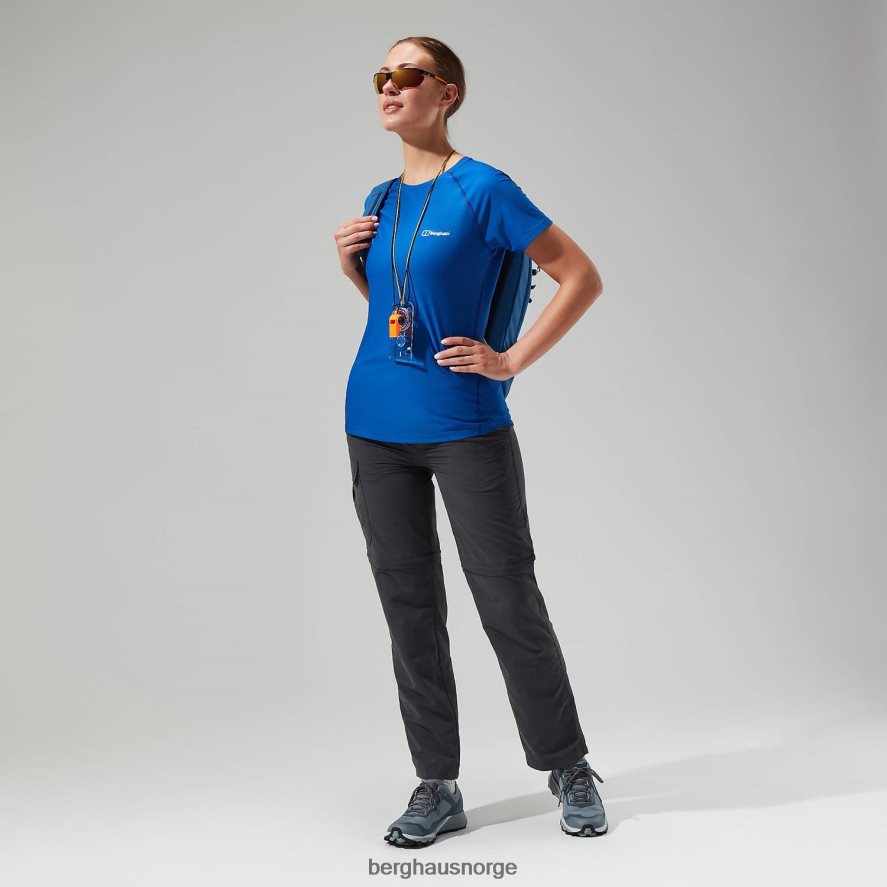 24/7 tech super stretch crew-t-skjorte Berghaus kvinner blå F262D6509 klær