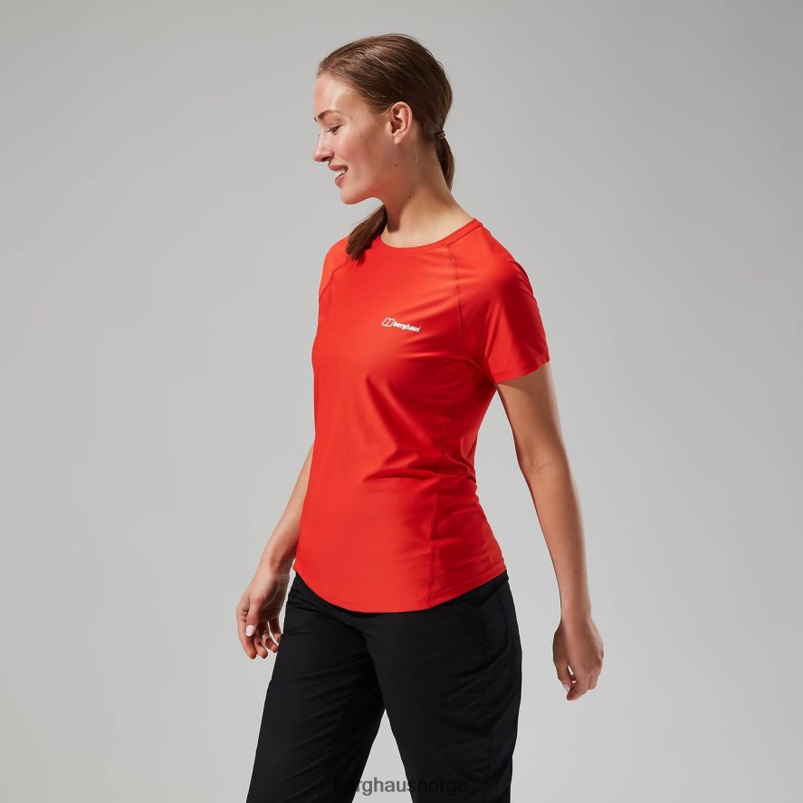 24/7 tech super stretch crew-t-skjorte Berghaus kvinner oransje F262D6508 klær