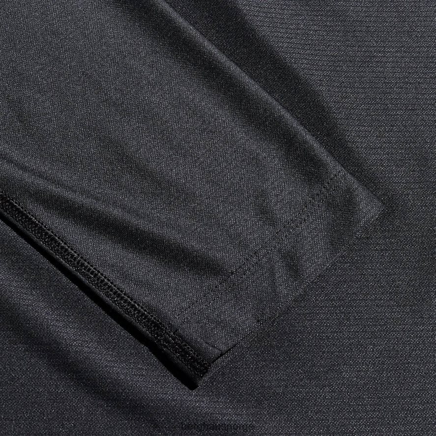 24/7 tech tee langermet halv glidelås Berghaus kvinner svart F262D6504 klær