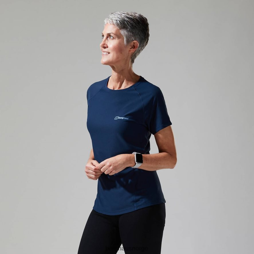 24/7 tech tee super stretch crew Berghaus kvinner mørke blå F262D6506 klær