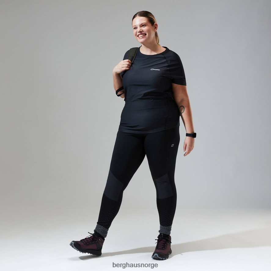 24/7 tech tee super stretch crew Berghaus kvinner svart F262D6507 klær
