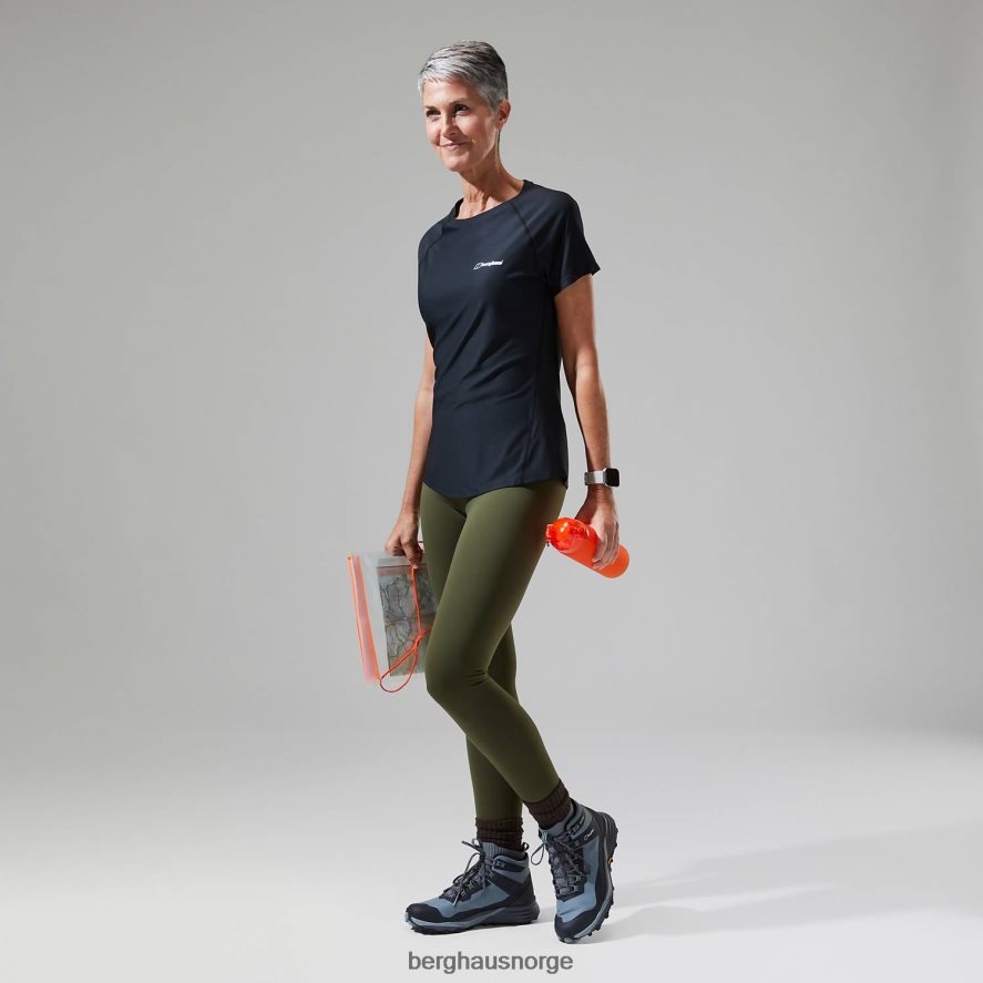 24/7 tech tee super stretch crew Berghaus kvinner svart F262D6507 klær