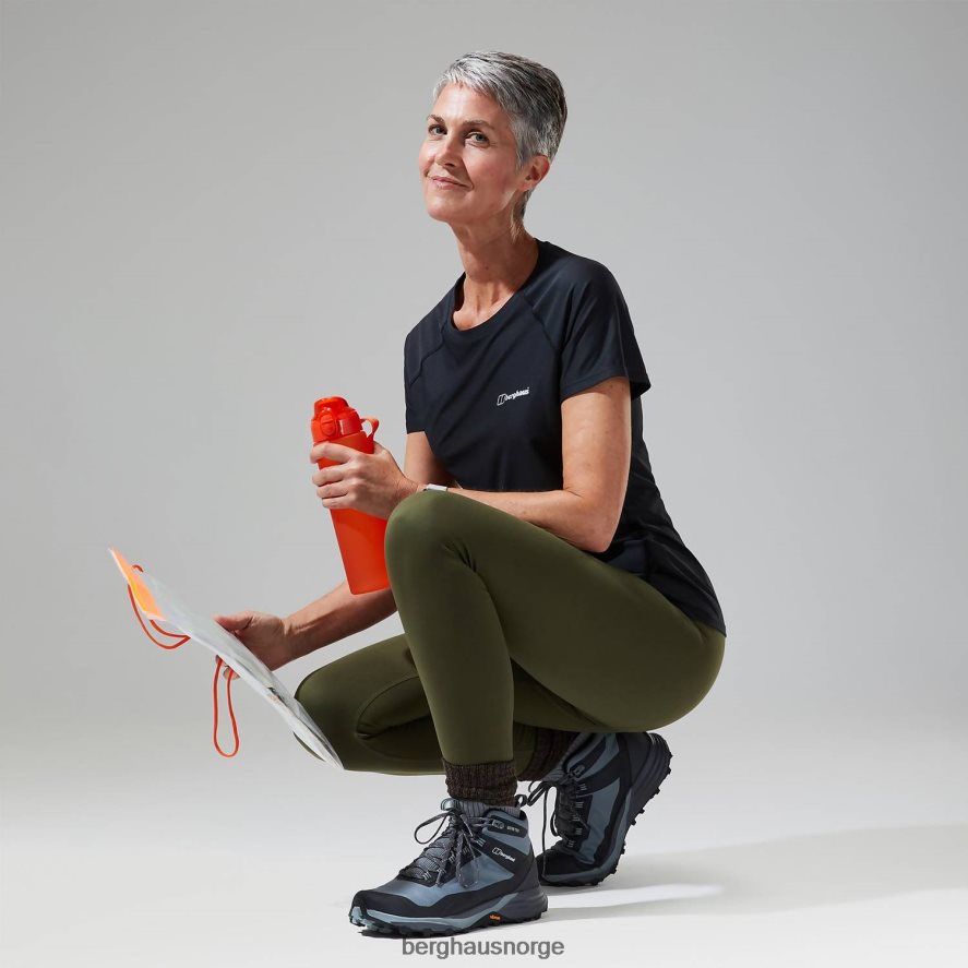 24/7 tech tee super stretch crew Berghaus kvinner svart F262D6507 klær