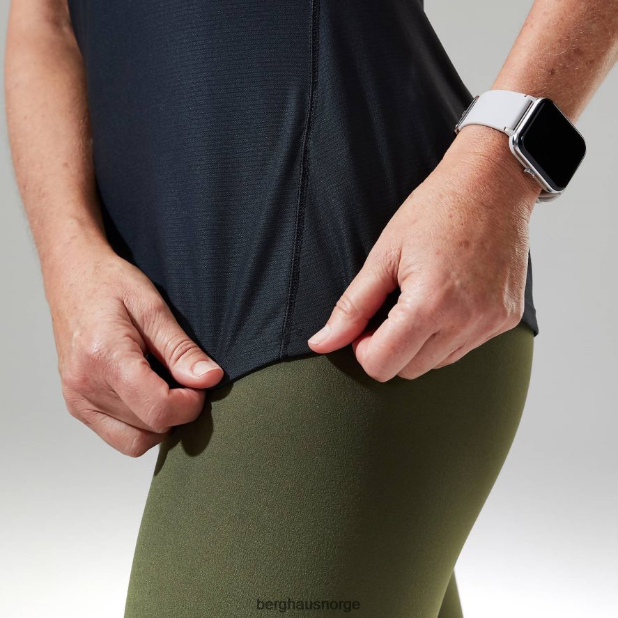 24/7 tech tee super stretch crew Berghaus kvinner svart F262D6507 klær