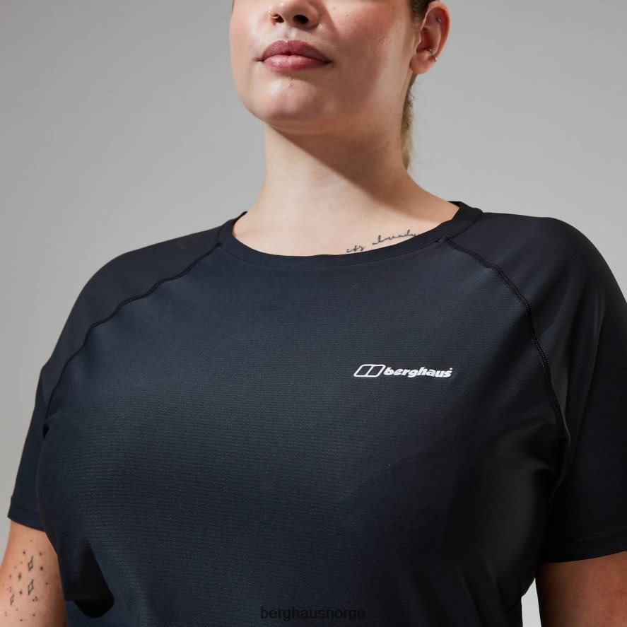 24/7 tech tee super stretch crew Berghaus kvinner svart F262D6507 klær