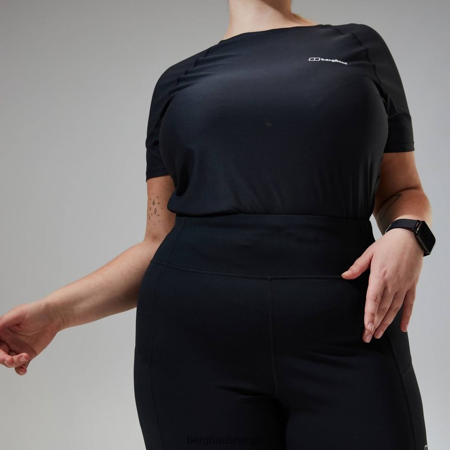 24/7 tech tee super stretch crew Berghaus kvinner svart F262D6507 klær
