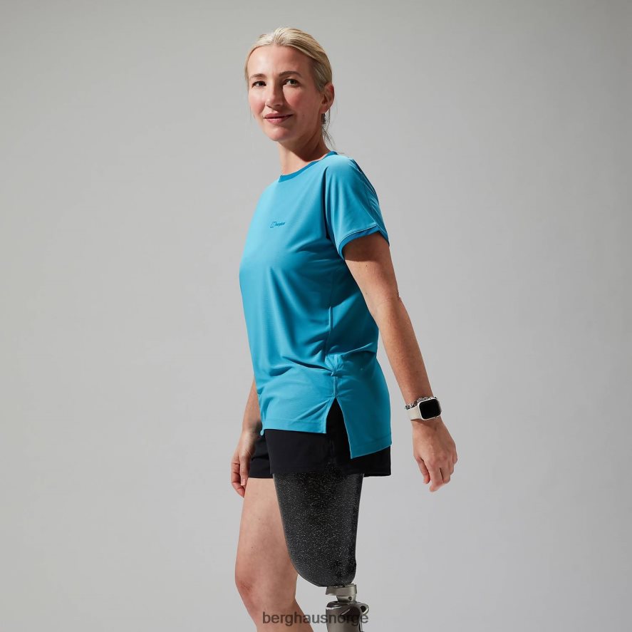 nesna kortermet baselayer Berghaus kvinner blå F262D6517 klær