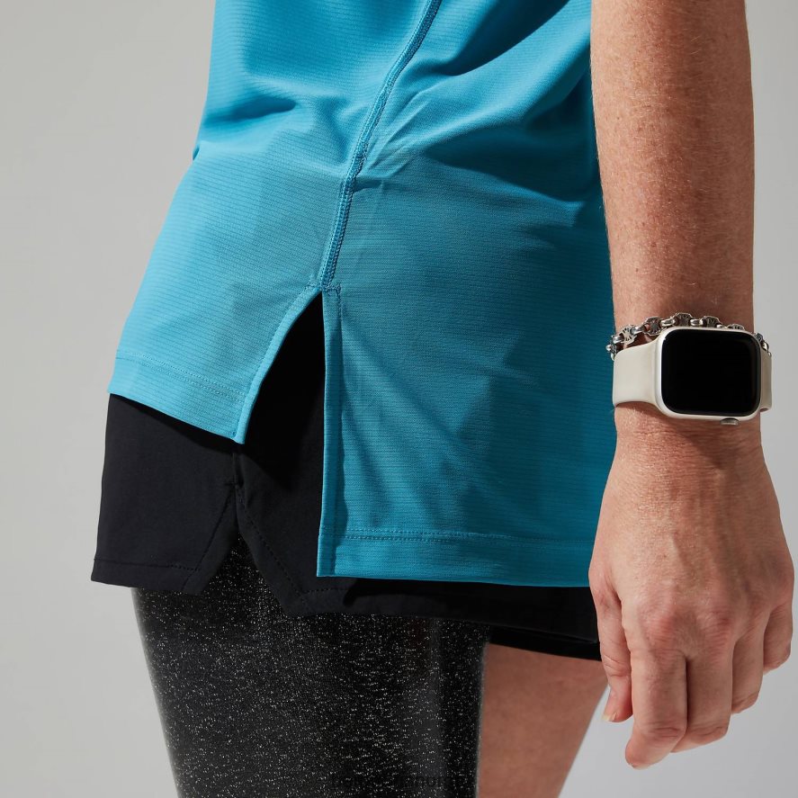 nesna kortermet baselayer Berghaus kvinner blå F262D6517 klær