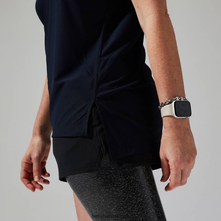 nesna kortermet baselayer Berghaus kvinner marinen F262D6516 klær