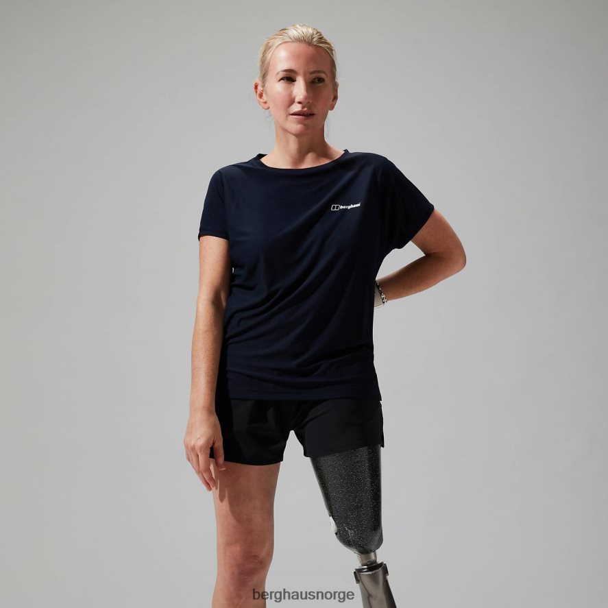 nesna kortermet baselayer Berghaus kvinner marinen F262D6516 klær