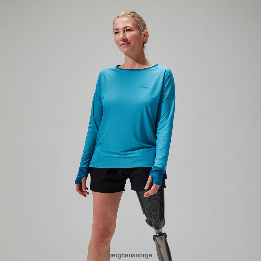 nesna langermet baselayer Berghaus kvinner blå F262D6521 klær