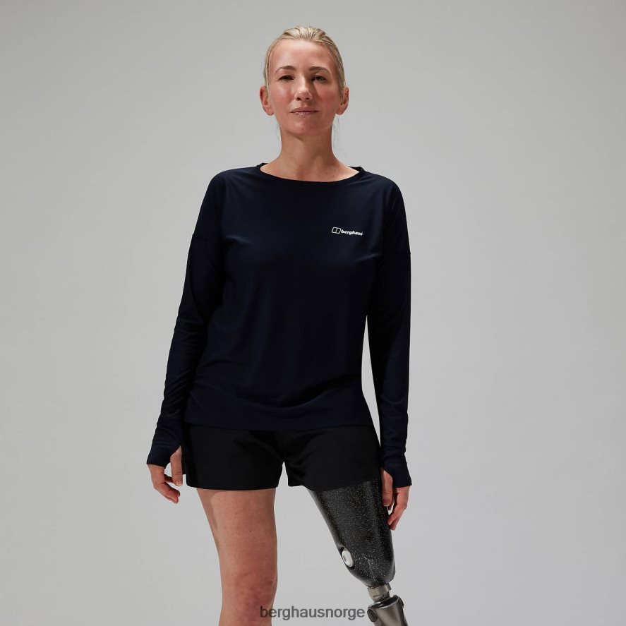 nesna langermet baselayer Berghaus kvinner marinen F262D6520 klær