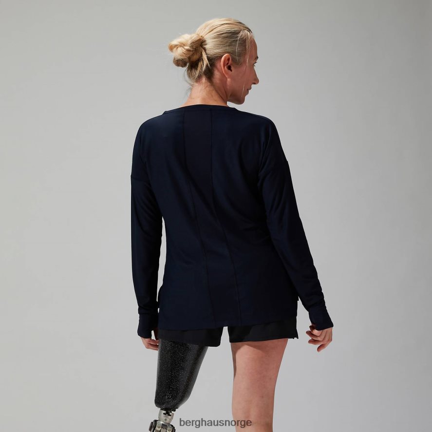 nesna langermet baselayer Berghaus kvinner marinen F262D6520 klær