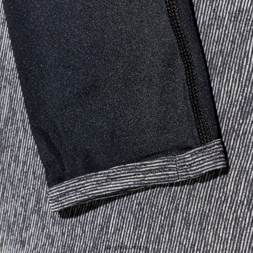 voyager tech tee langermet mannskap Berghaus kvinner mørk grå/svart F262D6510 klær