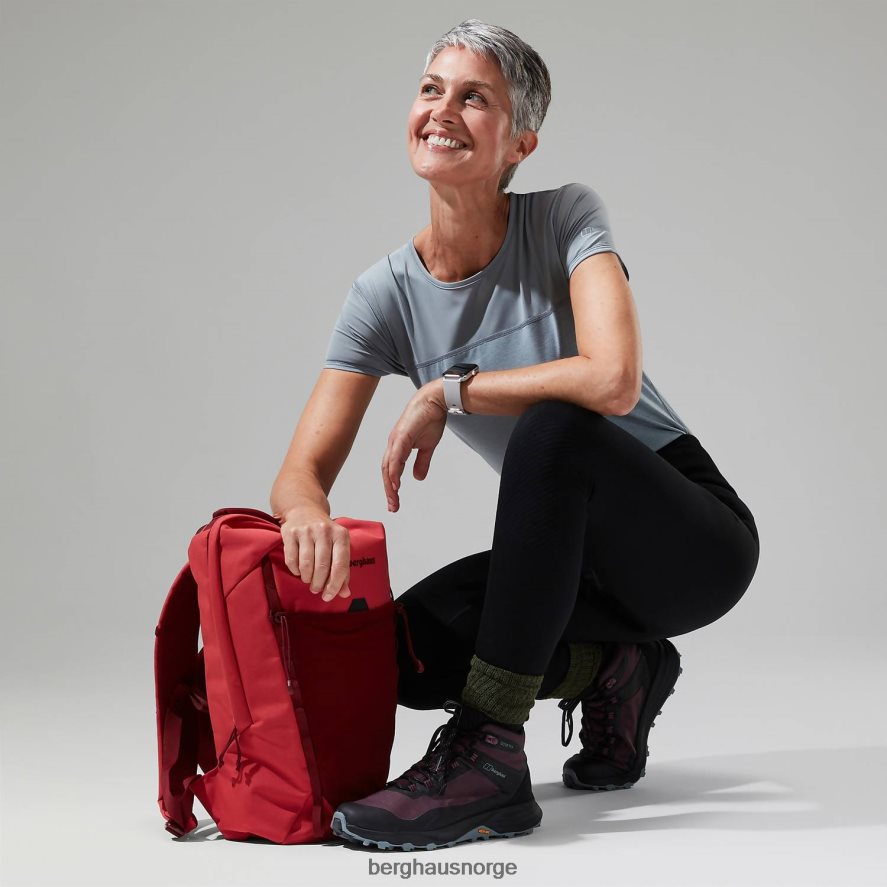 voyager tech tee super stretch mannskap Berghaus kvinner grå/lys grå F262D6515 klær