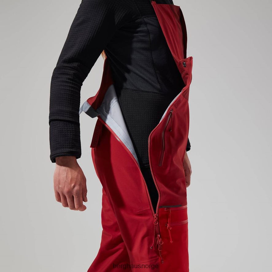 mtn arete descend gtx smekkebukser Berghaus kvinner rød F262D6541 klær
