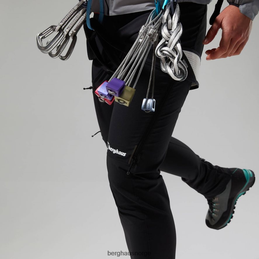 mtn guide alpinbukse Berghaus kvinner svart F262D6544 klær