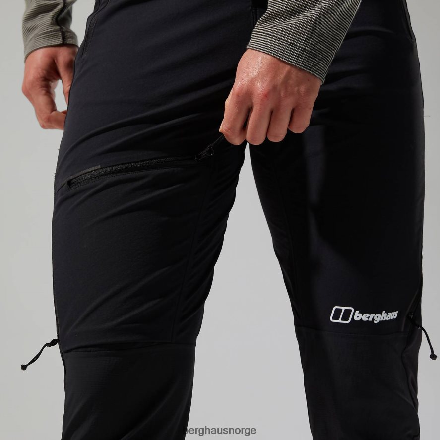 mtn guide alpinbukse Berghaus kvinner svart F262D6544 klær