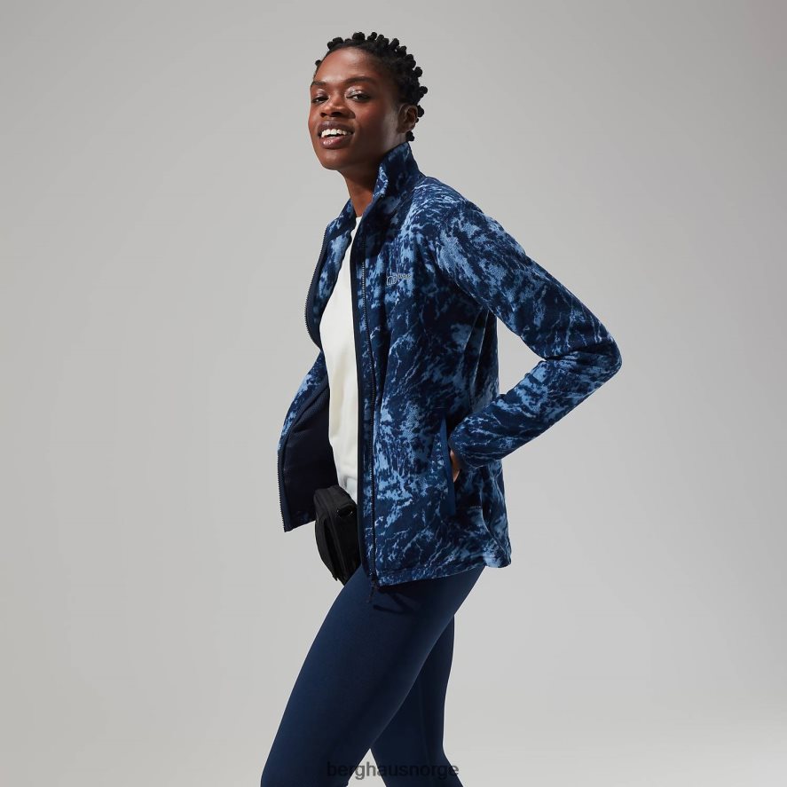 Navala fleece med full glidelås Berghaus kvinner blå/mørkeblå F262D6429 klær