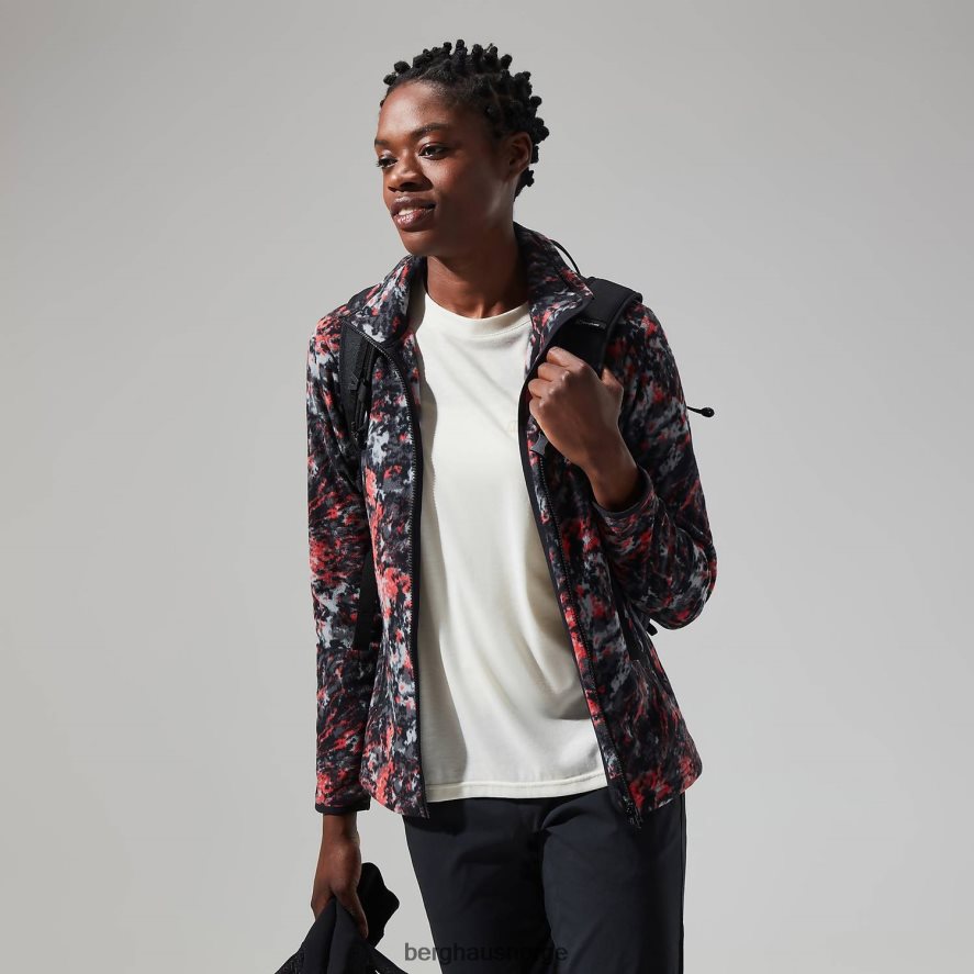 Navala fleece med full glidelås Berghaus kvinner lys grå/mørk grå F262D6428 klær