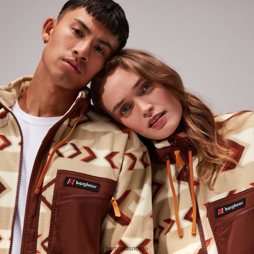 ascent 91 fleecejakke Berghaus kvinner naturlig/brun F262D6459 klær