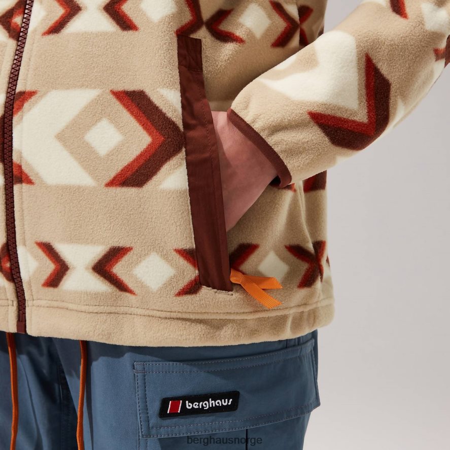 ascent 91 fleecejakke Berghaus kvinner naturlig/brun F262D6459 klær