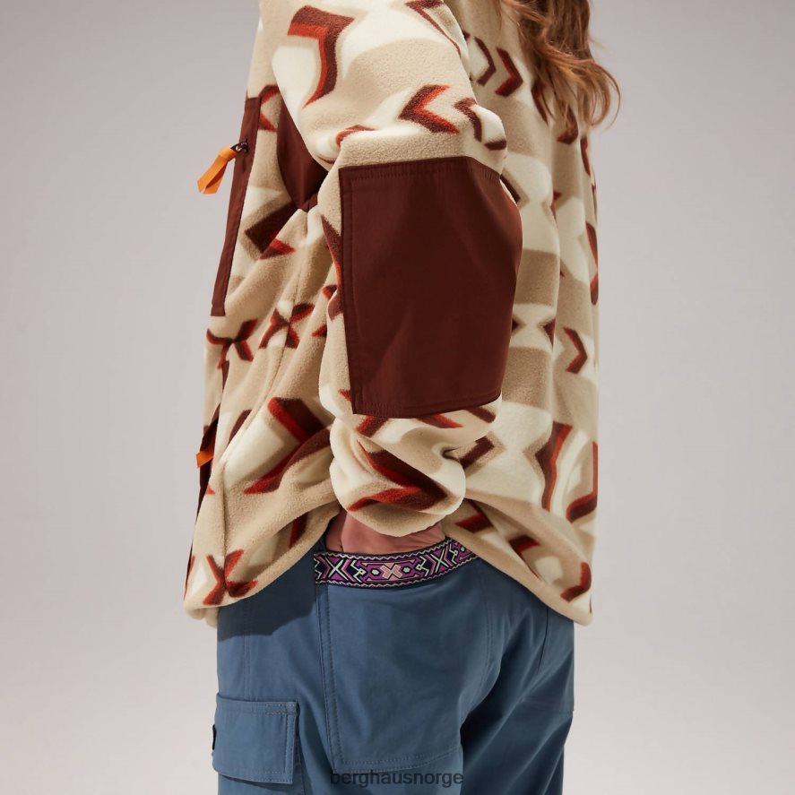 ascent 91 fleecejakke Berghaus kvinner naturlig/brun F262D6459 klær