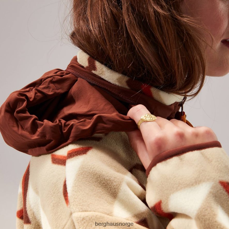 ascent 91 fleecejakke Berghaus kvinner naturlig/brun F262D6459 klær