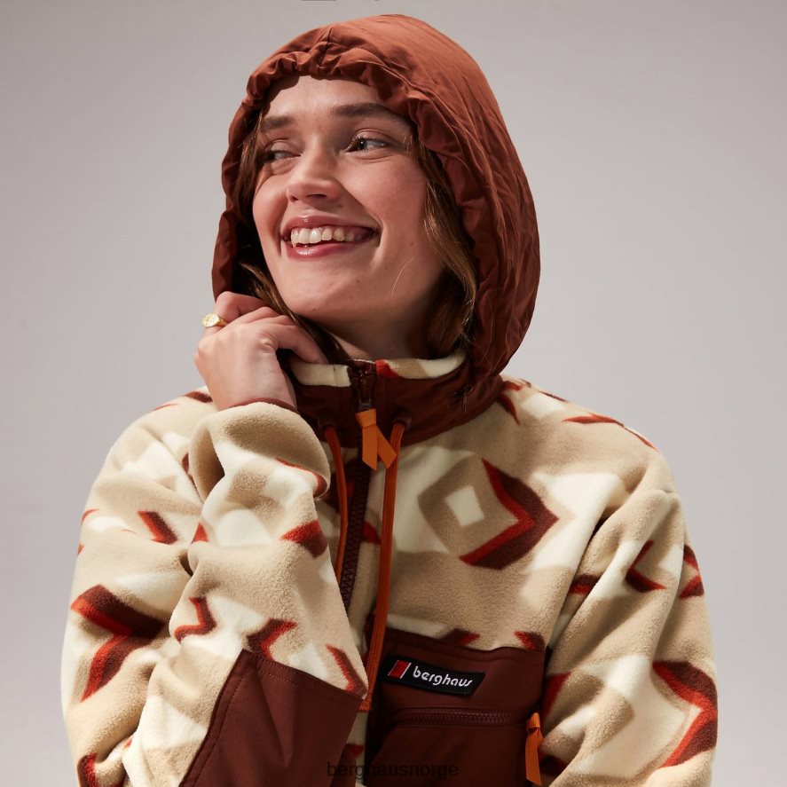 ascent 91 fleecejakke Berghaus kvinner naturlig/brun F262D6459 klær