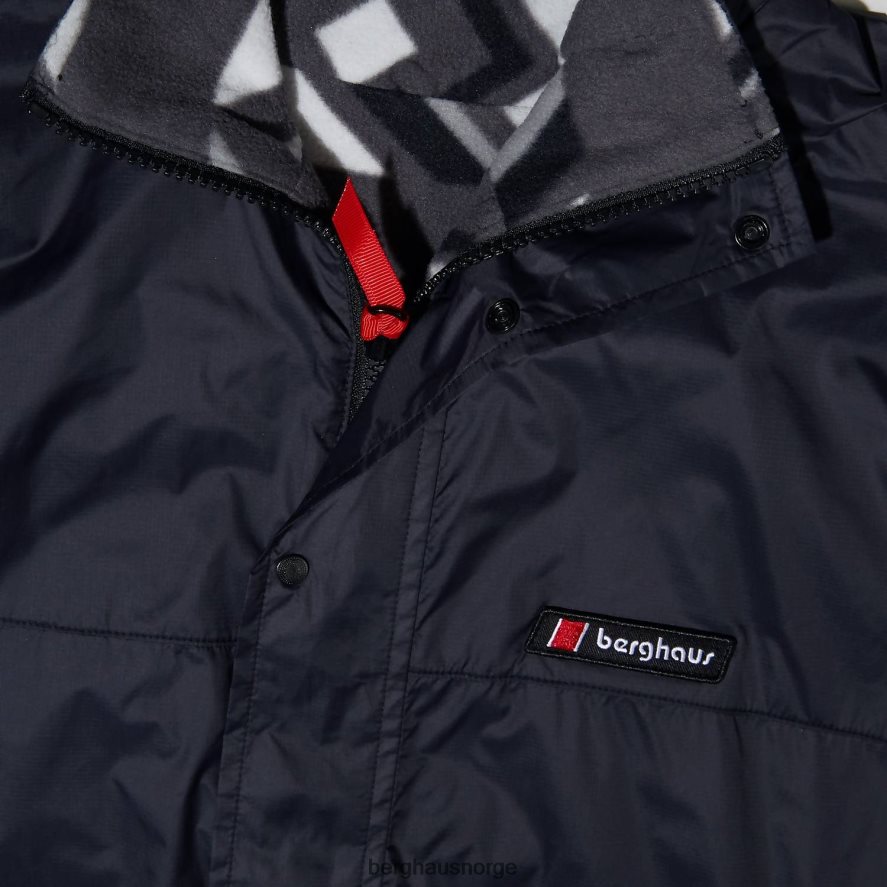 bakvind fleece med full glidelås Berghaus kvinner svart/grå F262D6442 klær