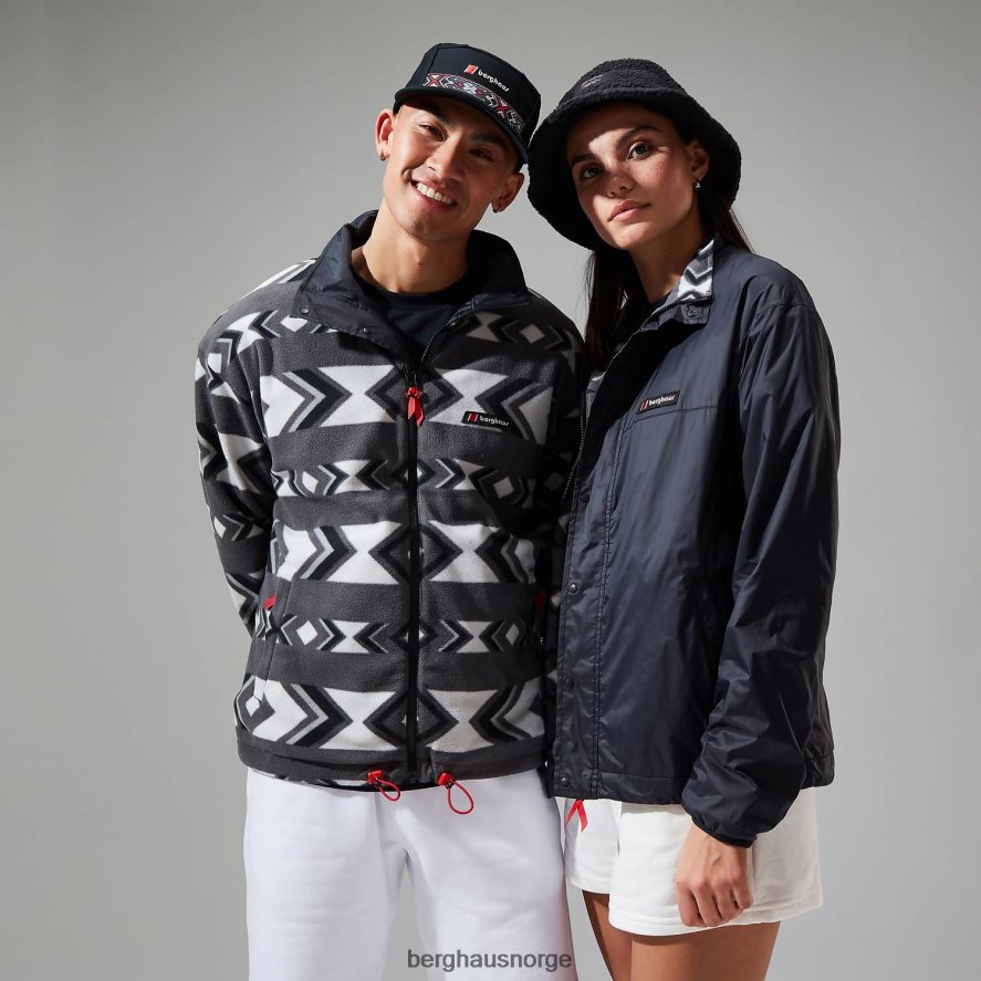 bakvind fleece med full glidelås Berghaus kvinner svart/grå F262D6442 klær