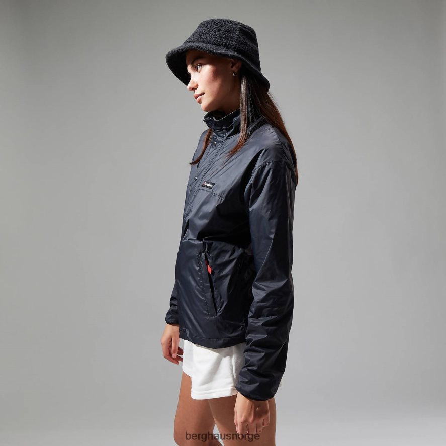 bakvind fleece med full glidelås Berghaus kvinner svart/grå F262D6442 klær
