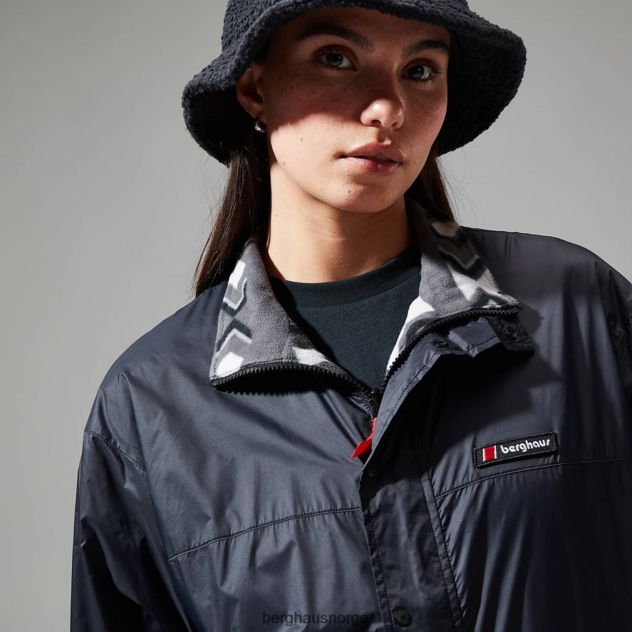 bakvind fleece med full glidelås Berghaus kvinner svart/grå F262D6442 klær