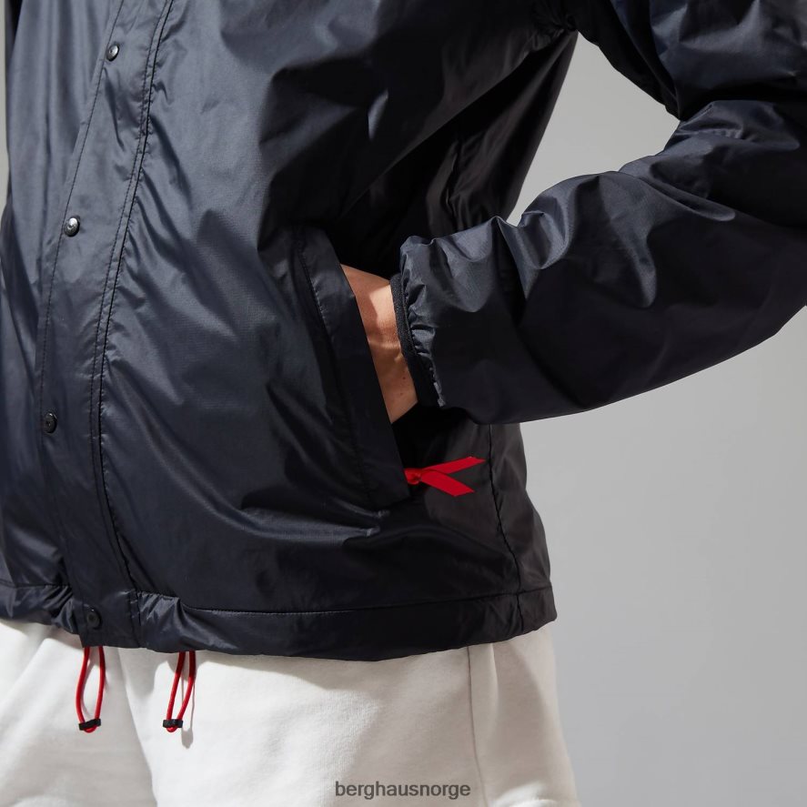 bakvind fleece med full glidelås Berghaus kvinner svart/grå F262D6442 klær