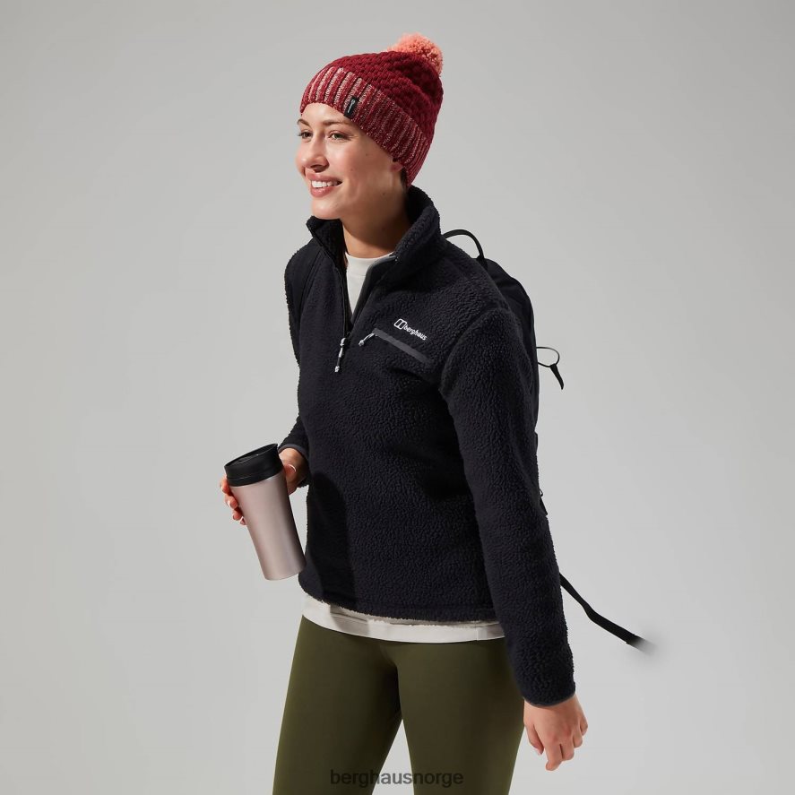 darria halv glidelås Berghaus kvinner svart F262D6454 klær