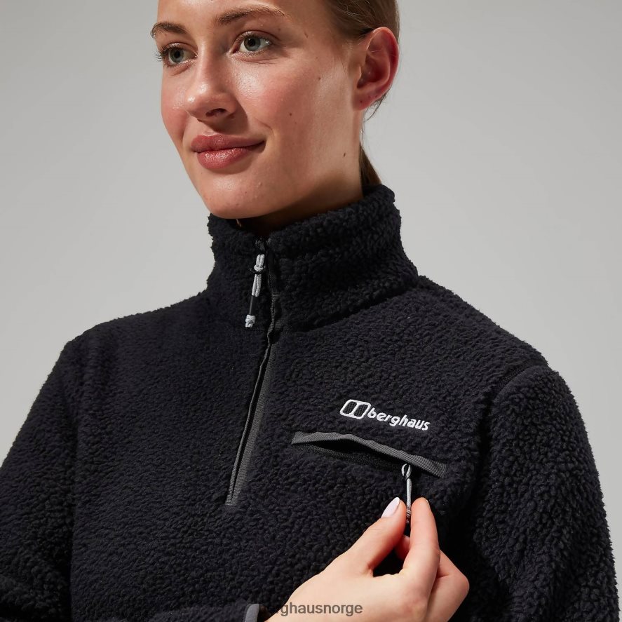 darria halv glidelås Berghaus kvinner svart F262D6454 klær