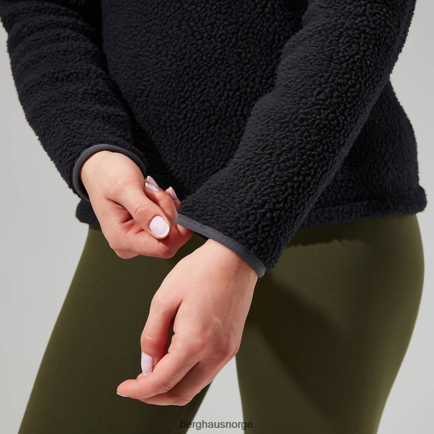 darria halv glidelås Berghaus kvinner svart F262D6454 klær