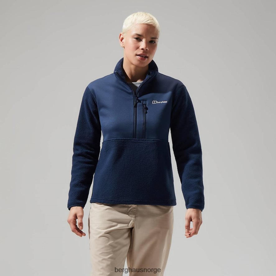fadley halv glidelås Berghaus kvinner blå F262D6424 klær