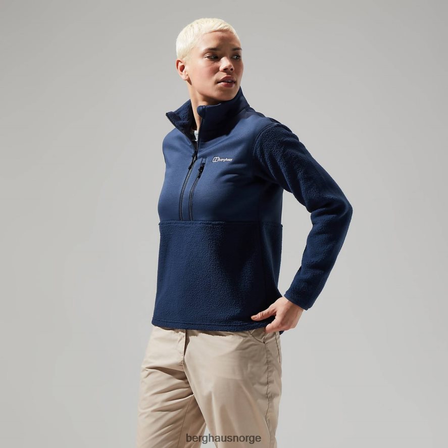 fadley halv glidelås Berghaus kvinner blå F262D6424 klær
