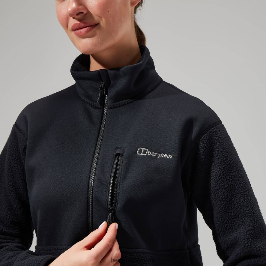 fadley halv glidelås fleece Berghaus kvinner svart F262D6425 klær