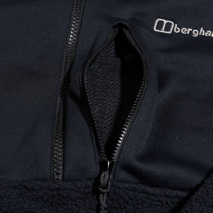 fadley halv glidelås fleece Berghaus kvinner svart F262D6425 klær