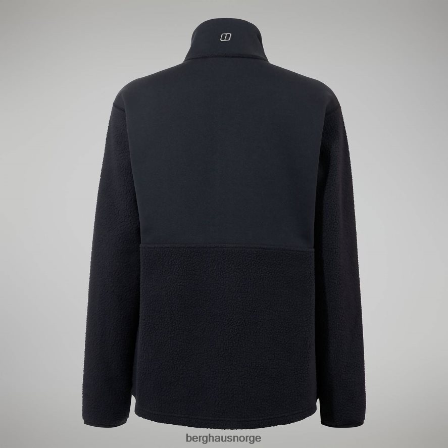 fadley halv glidelås fleece Berghaus kvinner svart F262D6425 klær